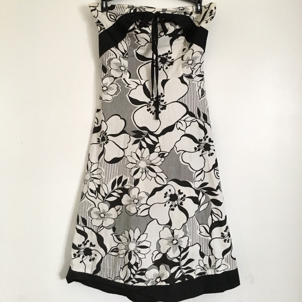 Trixxi black and white floral dress